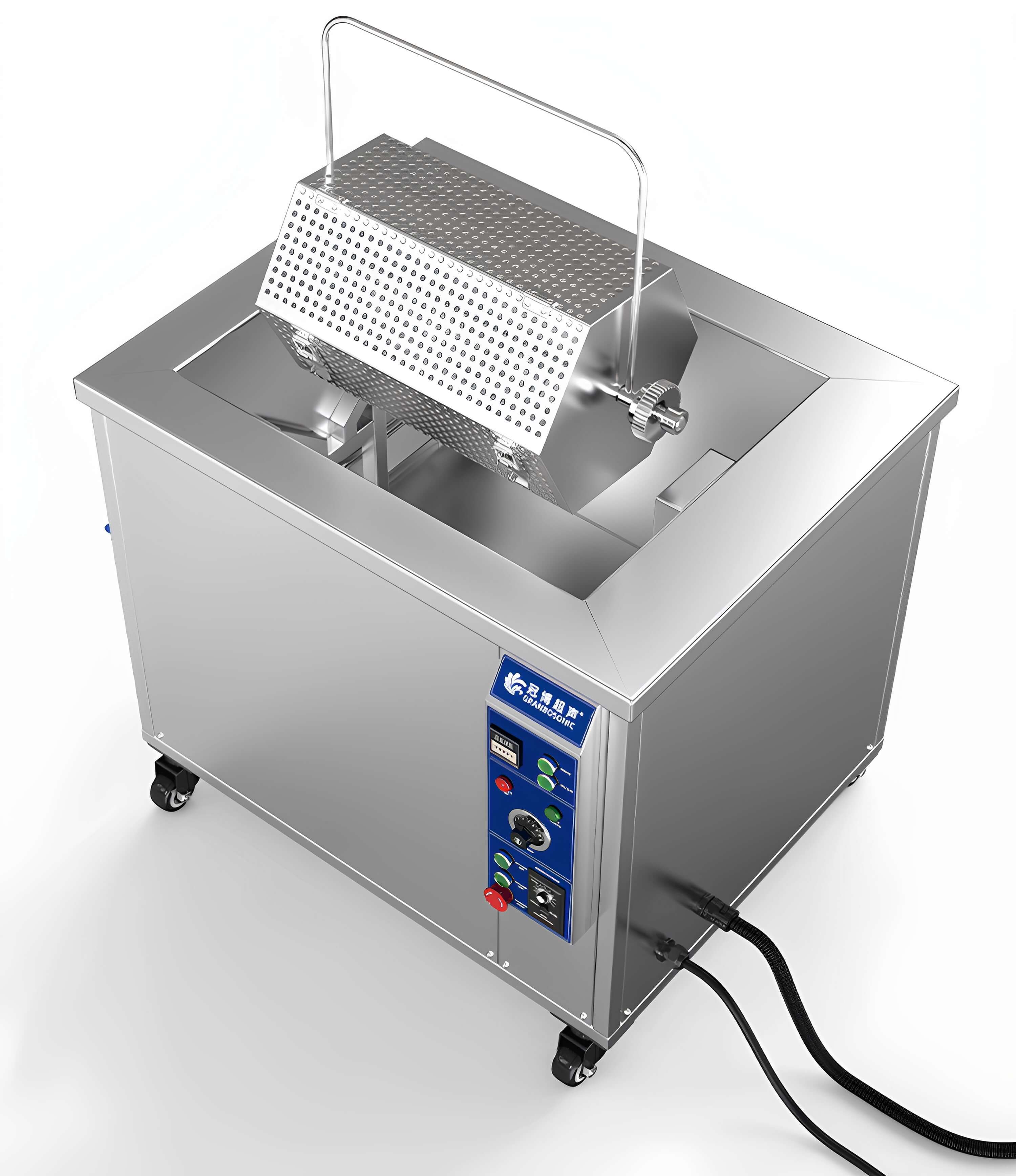 冠博仕GM144960T滾筒式超聲波清洗機(jī) | 960L/7200W | 工業(yè)除油除銹五金小工件螺絲螺母清洗機(jī)