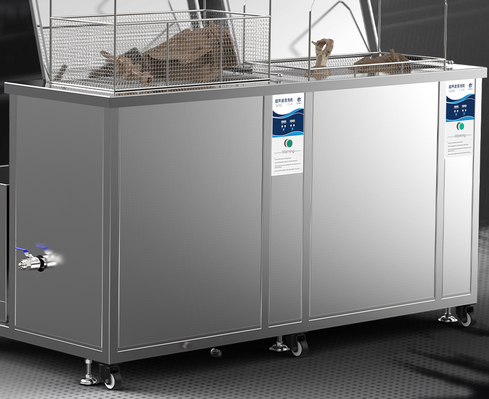 冠博仕GE1860H雙槽超聲波清洗機帶鼓風烘干 | 61L/900W | 可清洗灰塵、油污、銹跡、蠟、膠及其他污垢