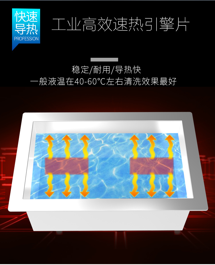冠博仕GM48192超聲波清洗機(jī)｜192L/2400W 可調(diào)｜工業(yè)單槽機(jī) 支持定制